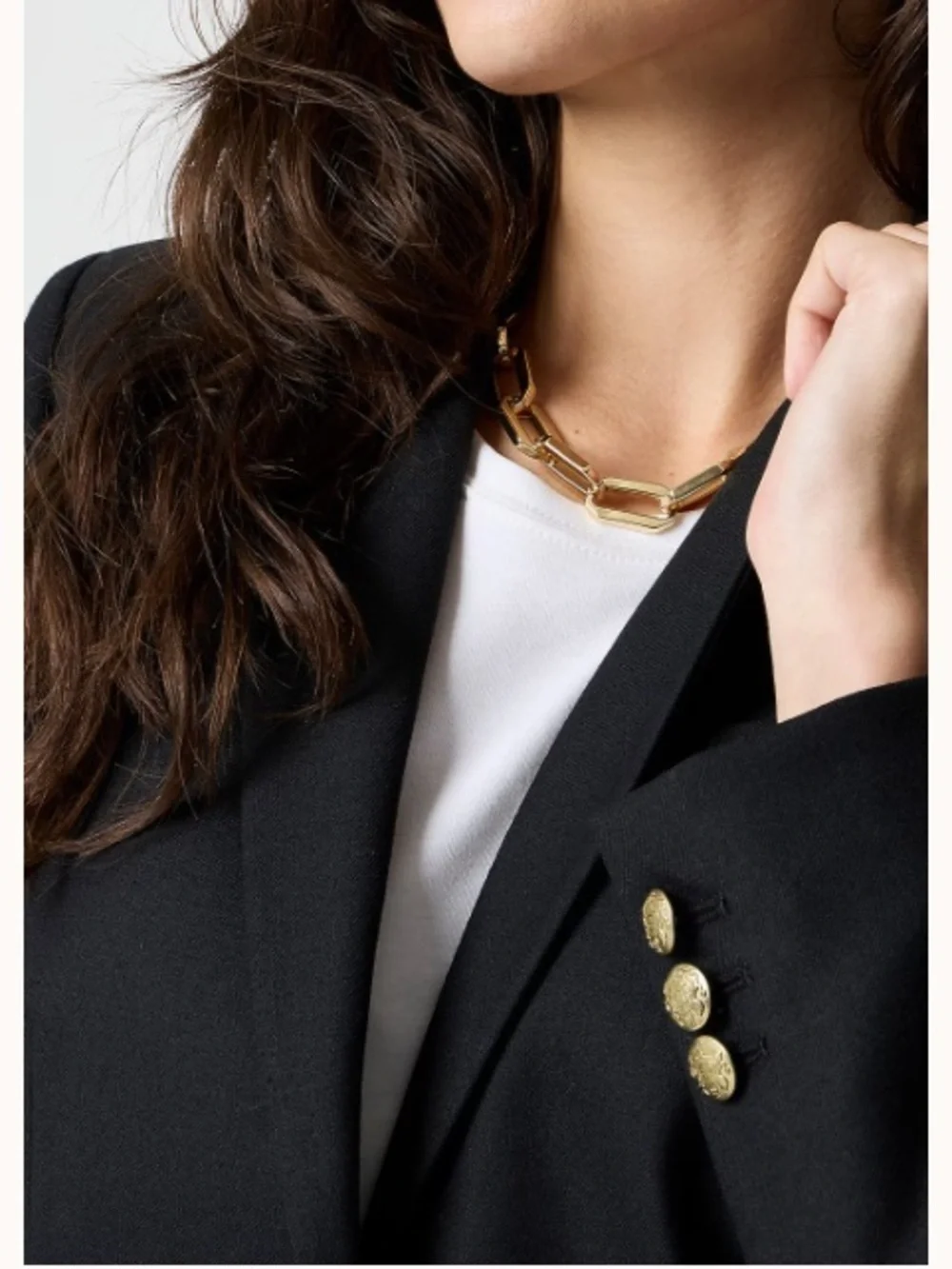 J.Crew Factory Original Schoolboy Black Blazer Gold Two Buttons Wool Blend 8